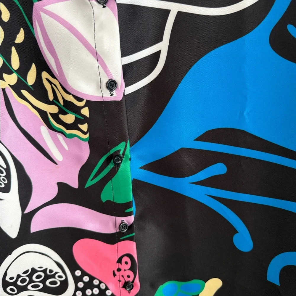 Colorful Abstract Print Midi Dress - Picture 5 of 6